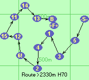 Route >2330m  H70