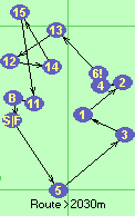 S-5-3-1-2-4-6!-13-12-14-15-11-B-F