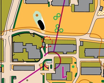 Tomtområde på Sprint-KM